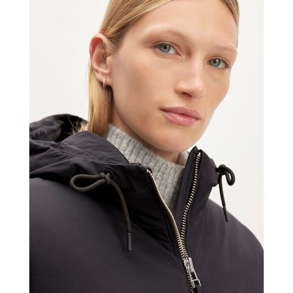 Everlane the Long Re:down Puffer Coat Long Sleeves Black Size M NWT - Picture 5 of 13